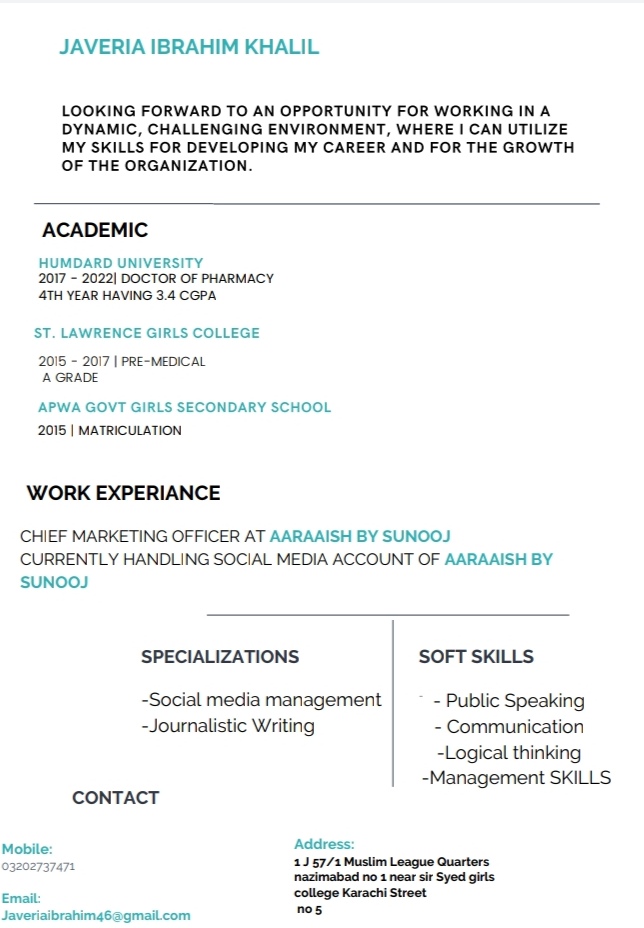 Javeria Ibrahim Khalil