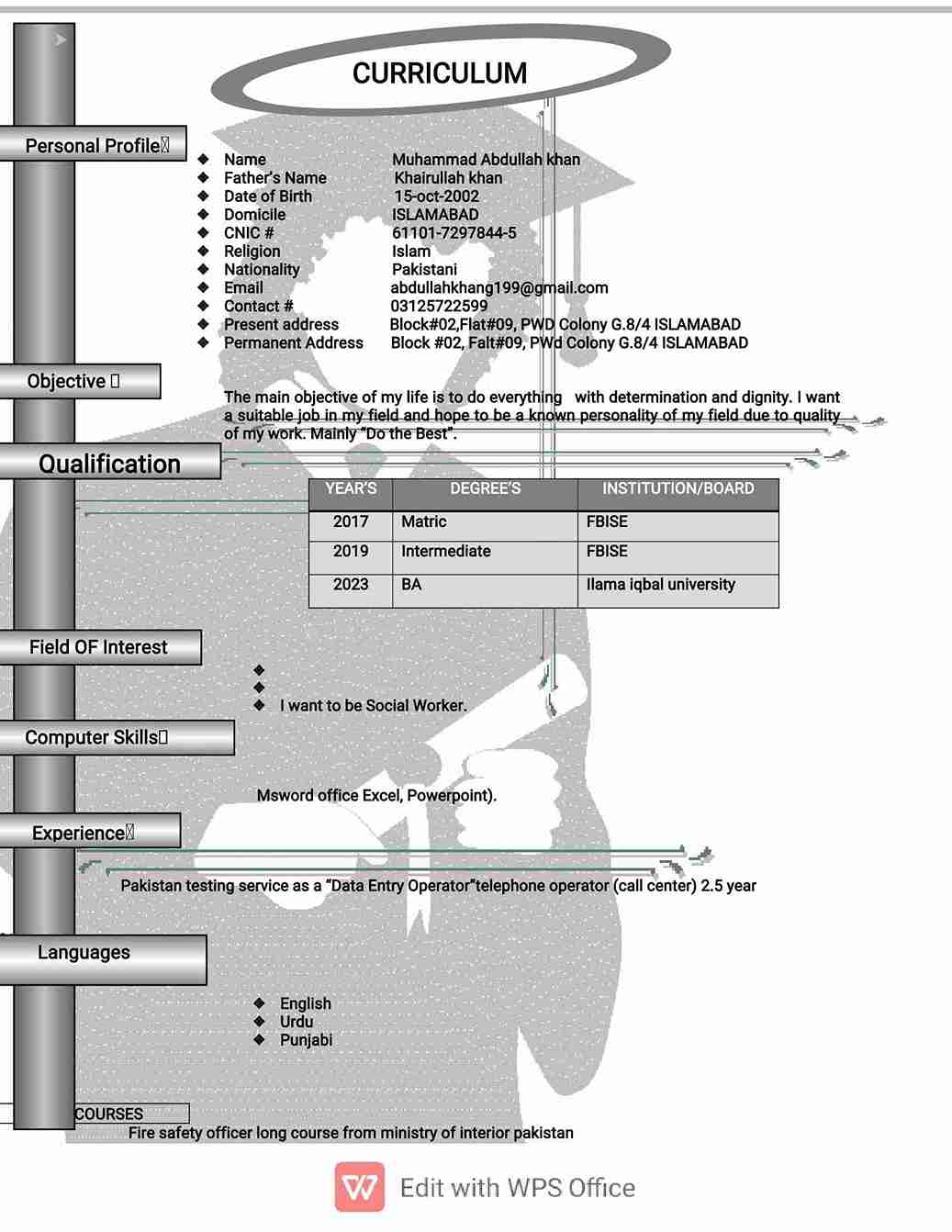Muhammad Abdullah khan